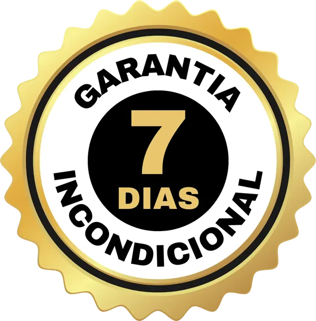 Selo de garantia incondicional de 7 dias